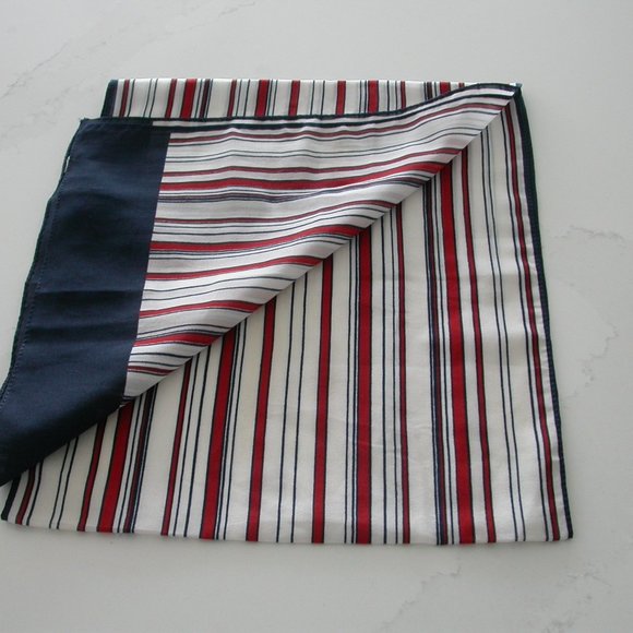 Red, White and Blue Striped Scarf - Picture 1 of 4
